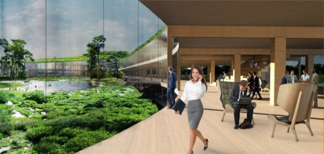Studio Marco Vermeulen, Dutch Mountains project, De Run in Veldhoven, urban design, dutch mountains netherlands, largest wooden buildng in the world, where is the largest wooden building in the world, co2 eating buildings, green urban design, sustainable urban design, wooden buildings, dutch design, high tech residential complex