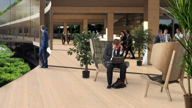 Studio Marco Vermeulen, Dutch Mountains project, De Run in Veldhoven, urban design, dutch mountains netherlands, largest wooden buildng in the world, where is the largest wooden building in the world, co2 eating buildings, green urban design, sustainable urban design, wooden buildings, dutch design, high tech residential complex