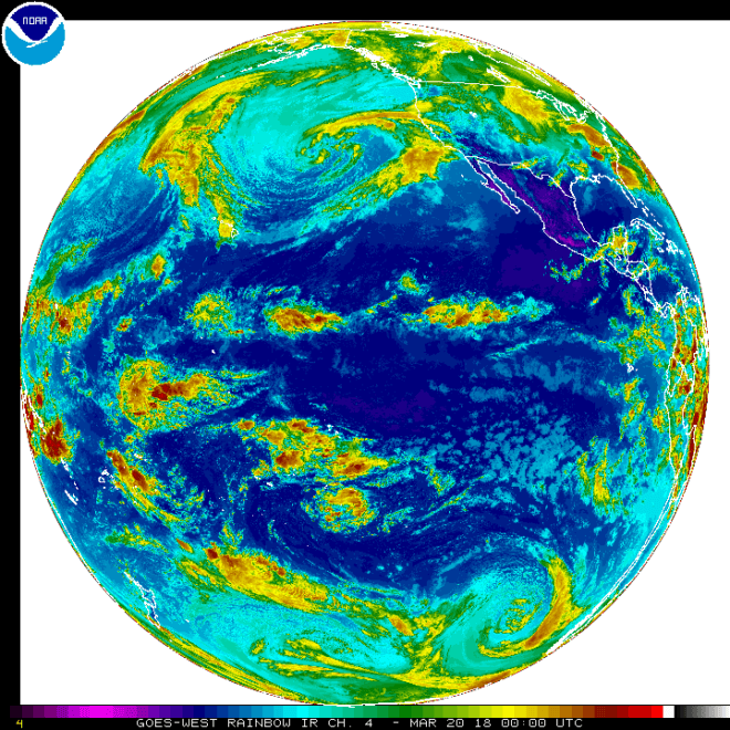 infrared satellite imagery scan, weather forecasting technology