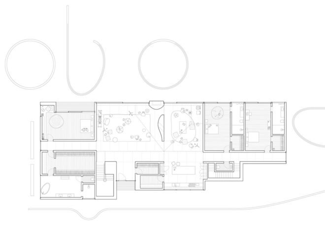 House of Horns, House of Horns Los Altos, House of Horns by WOJR, sculptural architecture in Silicon Valley, minimalist and sculptural residence in Los Altos,