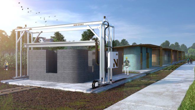 ICON, New Story, 3D-printed house, 3D-printed home, 3D-printed housing, 3D-printed community