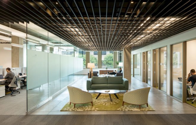 Marine Way Building, MWB, Intuit campus, Silicon Valley, Mountain View, green campuse, WRNS Studio, Clive Wilkinson Architects, LEED Platinum, office building, green roof, water consumption, green architecture, atrium