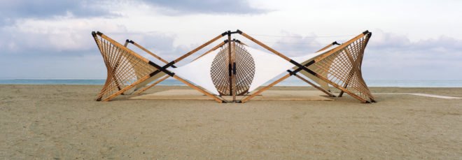 Di-Lab - American University of Beirut, Tyre Nature Reserve Hub, MARAH pavilion, beach pavilion, temporary pavilion, Lebanon, temporary installation, Tyre Coast Nature Reserve, green architecture, marine biodiversity, lightweight structure