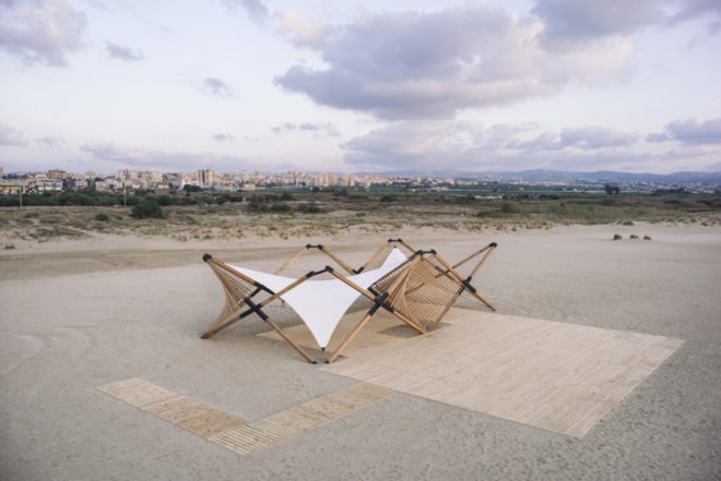 Di-Lab - American University of Beirut, Tyre Nature Reserve Hub, MARAH pavilion, beach pavilion, temporary pavilion, Lebanon, temporary installation, Tyre Coast Nature Reserve, green architecture, marine biodiversity, lightweight structure