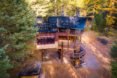 Montana Treehouse Retreat, treehouse, Montana, spiral staircase, green architecture, wooden deck, outdoor lifestyle, Douglas Firs, timber, timber architecture, retreat