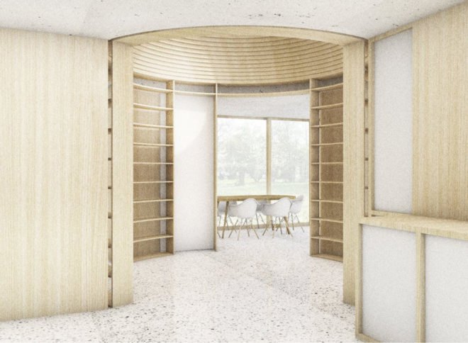 Movable House, Rahbaran Hürzeler Architekten, flexible spaces, modular house, modular design, prefab, green architecture, timber architecture, timber, Switzerland, concrete roof, cantilever, overhang