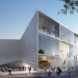 National Theater of Albania by Bjarke Ingels Group, urban renewal in Tirana, urban revitalization Tirana, Tirana national theater, theater architecture by BIG, bow tie-shaped architecture,