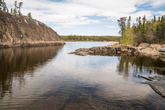 Cameron River, Ingraham Trail, Northwest Territories, Canada, river, landscape, scenery