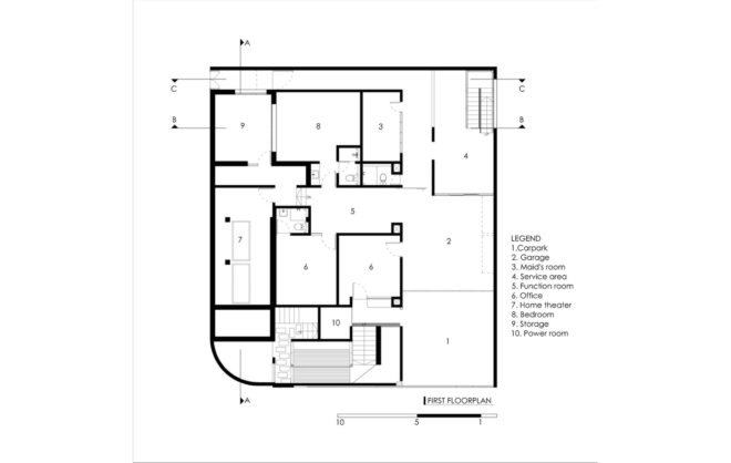 YN House, HYJA, swimming pool, Indonesia, natural ventilation, green architecture, wood grille, low maintenance, shading, green interior