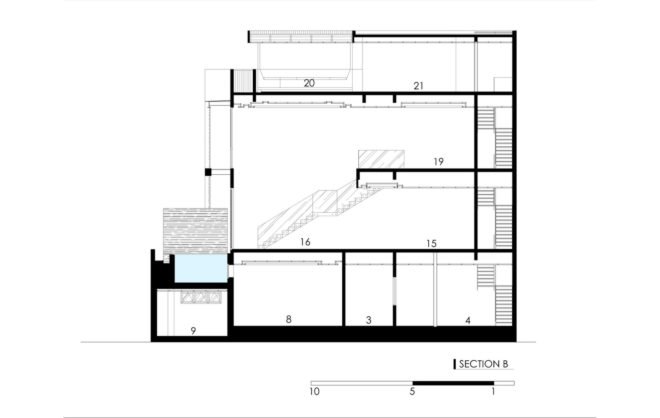 YN House, HYJA, swimming pool, Indonesia, natural ventilation, green architecture, wood grille, low maintenance, shading, green interior