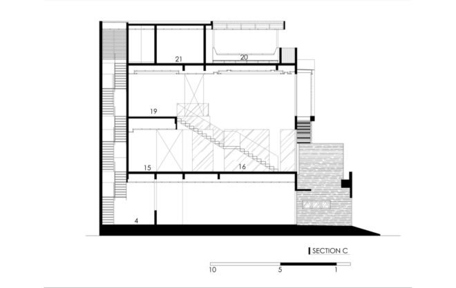 YN House, HYJA, swimming pool, Indonesia, natural ventilation, green architecture, wood grille, low maintenance, shading, green interior