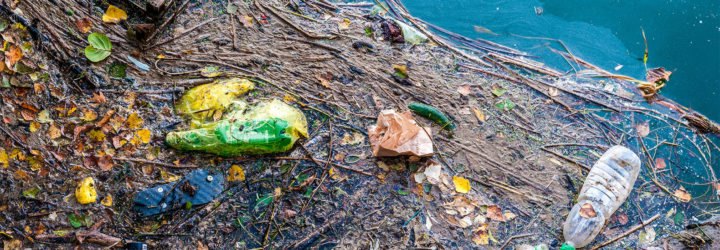 Pollution, water, oil patches, garbage, trash, plastic