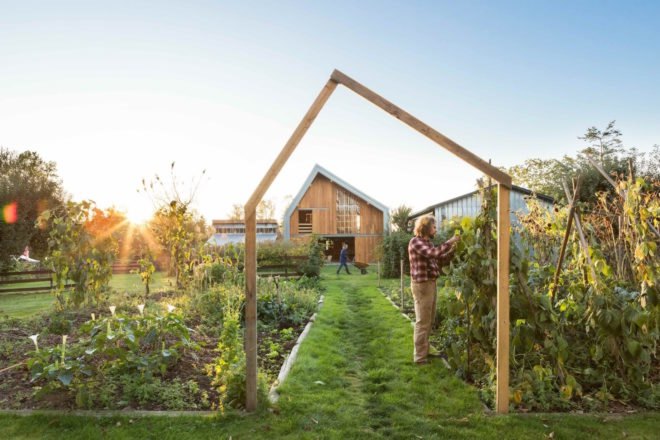 Swallowfield Barn by MOTIV Architects, MOTIV Architects barn, contemporary farmhouse architecture, contemporary barn Fraser Valley, Fraser Valley community barn, reclaimed douglas fir siding, Swallowfield Barn in Langley