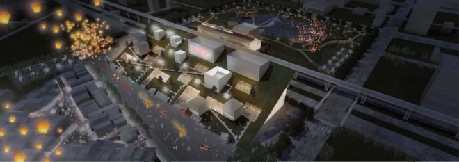 Taoyuan Museum of Art by Riken Yamamoto & Field Shop, Taoyuan Museum of Art, green roofed art museum, Taiwan art museum architecture, Taoyuan Museum of Art competition, Taoyuan Museum of Art HSR, The Hill Taoyuan Museum of Art, The Hill by Riken Yamamoto & Field Shop