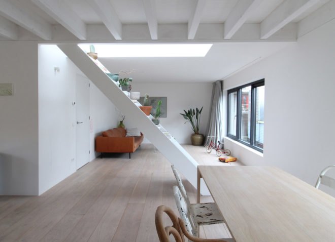 Julius Taminiau Architects, Tatami House, floating house, Amsterdam, prefab, tatami mats, green architecture, space-saving design, rooftop deck