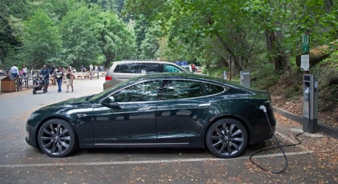 Tesla, Model S, Tesla Model S, electric car, electric vehicle, EV charging, Muir Woods
