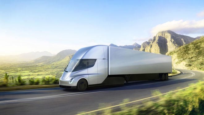 Tesla Semi, Tesla, Semi, semi truck, heavy duty truck, truck, driving