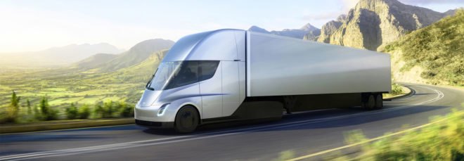 Tesla Semi, Tesla, Semi, semi truck, heavy duty truck, truck, driving