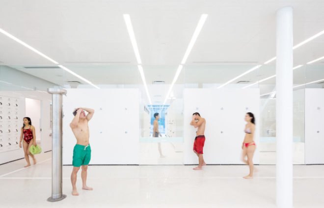 UBC Aquatic Center by MJMA, UBC Aquatic Center LEED Gold, LEED Gold aquatic center, LEED swimming center, University of British Columbia aquatics center, sustainable swimming facility, sustainable water reuse for pools, rainwater collection ad reuse for aquatics center