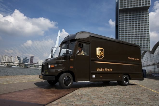 UPS, electric truck, London,