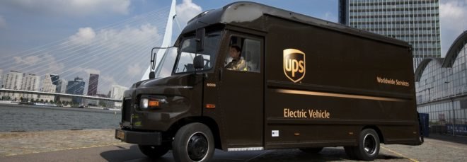 UPS, electric truck, London,