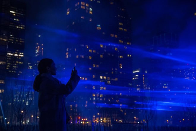 Waterlicht, Waterlicht New York, Studio Roosegaarde, United Nations Headquarters, United Nations, New York City, light, art
