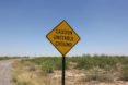 Texas, Wink, Wink sinkholes, sign, caution, unstable ground, caution unstable ground