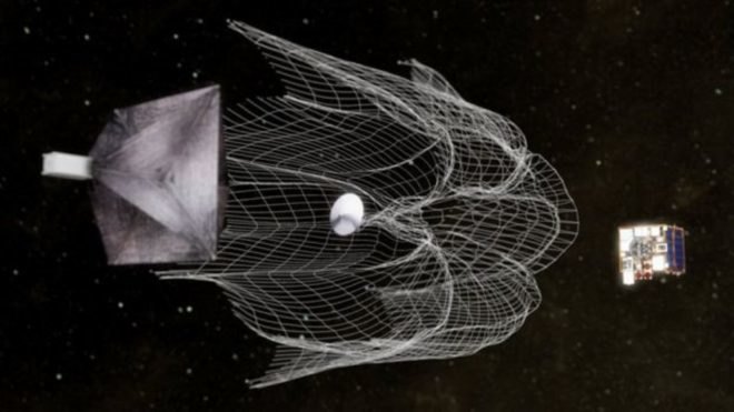 RemoveDEBRIS, RemoveDEBRIS Mission, RemoveDEBRIS net, space net