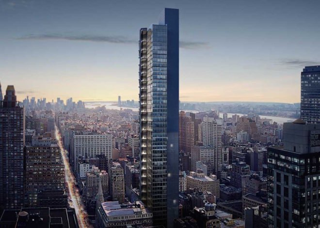29th and 5th by BIG, 29th and 5th skyscraper, 3 West 29th St Manhattan, 2 West 29th Street skyscraper, LEED office skyscraper, LEED skyscrapers in NYC, glass curtain wall architecture New York City,