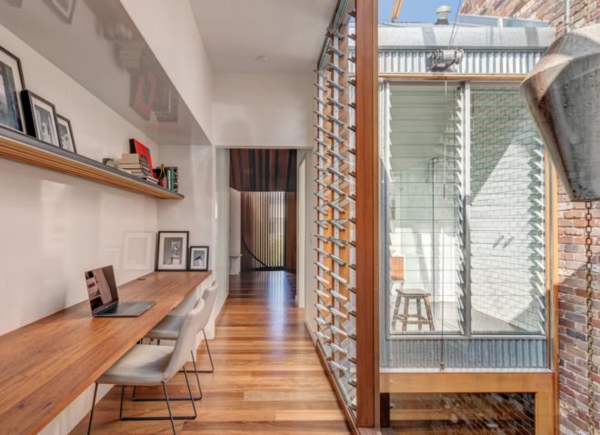 Aquas Perma Solar Firma, CplusC Architectural Workshop, green renovation, carbon-positive house, vertical gardens, solar power, rainwater collection, courtyard, aquaponics, vegetable garden, urban farming, green architecture, Sydney