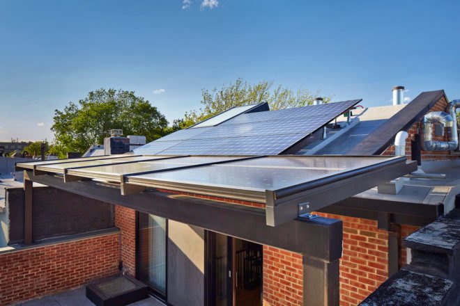 Image of the solar panels on the home.
