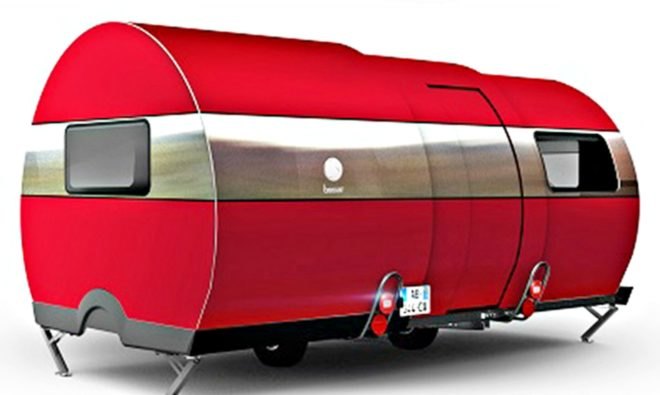 Extended red Beauer Caravan