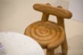 Mika Tsutai's Bread Chair looks like pieces of freshly baked bread arranged into a chair shape.