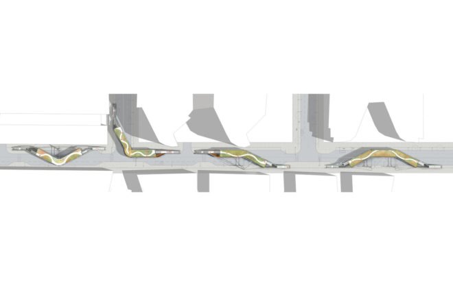 Sketch shows the structure of the bridge-like housing.