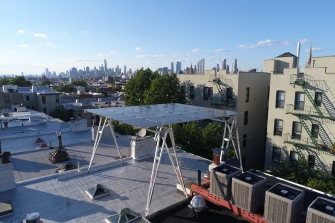 A Solar Canopy extends above a building's rooftop.
