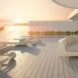 hotel room deck, aboveground deck, Indian Ocean