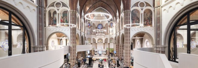 Molenaar & Bol & van Dillen Architects, De Petrus, church renovation, church library, library, books