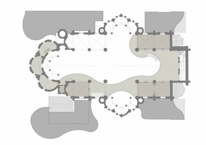 Molenaar & Bol & van Dillen Architects, De Petrus, church renovation, home renovation, blueprint, floor plan