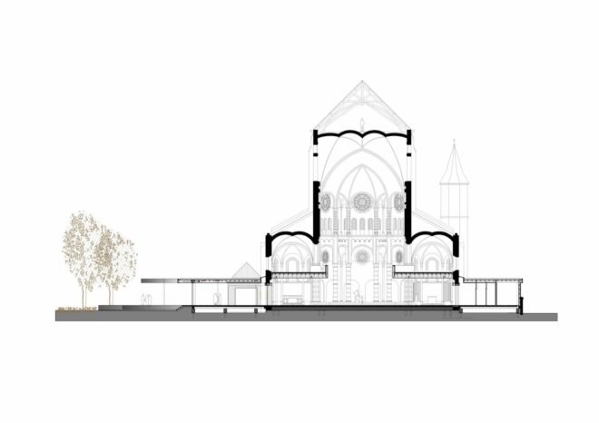 Molenaar & Bol & van Dillen Architects, De Petrus, church renovation, home renovation, blueprint, design, drawing