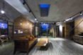 Dong Anh House by Vo Trong Nghia Architects, Dong Anh House in Hanoi, Dong Anh House in Vietnam, rammed earth modern architecture, rammed earth architecture in Hanoi, rammed earth housing in Vietnam, contemporary rammed earth house, fruit trees on a roof,