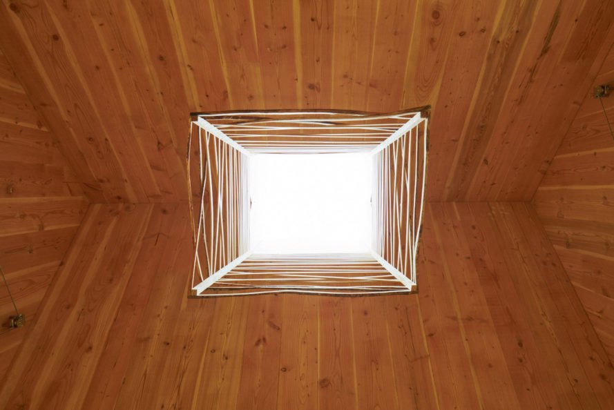 CLT design build student project, Emergy by UNL Architecture Students, UNL Architecture Students design build, UNL Architecture Students PLAIN, Bauman Tree Farm architecture, Bauman Tree Farm pavilion, CLT architecture, CLT cabin, cross laminated timber cabin, pivot CLT door,