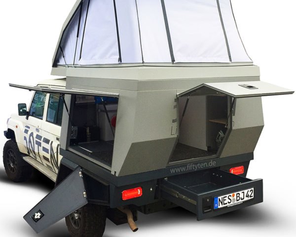Fiftyten Adventure Vehicles, Fiftyten Adventure Vehicle System, pop up camper, diy camper, truck campers, truck bed campers, diy campers, traveling camper kits, converting a truck bed into a camper, traveling campers, rooftop tent for trucks, popup rooftop tents, custom trucks, diy truck campers