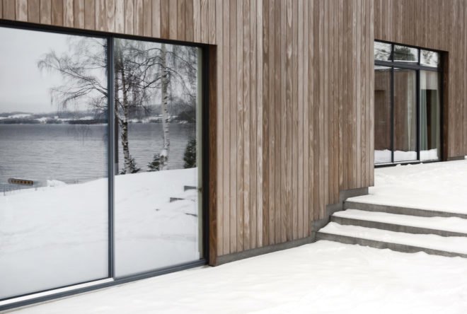 Gjøvik House by Norm Architects, Norway hygge architecture, hygge house architecture, Gjøvik House, timber-clad Norway modern architecture, natural material palette hygge
