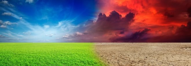 Global warming, climate change, ecology, desert, grass, storm
