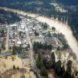 Aerial photograph of flooding in Guerneville California