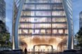 The building features large glass panels.