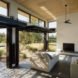 House in Healdsburg by Feldman Architecture, House in Healdsburg California, Arterra Landscape Architecture Healdsburg, Healdsburg contemporary architecture, garage style operable glass walls,