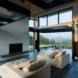 House in Healdsburg by Feldman Architecture, House in Healdsburg California, Arterra Landscape Architecture Healdsburg, Healdsburg contemporary architecture, garage style operable glass walls,