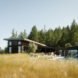 House in Healdsburg by Feldman Architecture, House in Healdsburg California, Arterra Landscape Architecture Healdsburg, Healdsburg contemporary architecture, garage style operable glass walls,