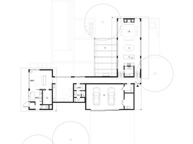 House in Healdsburg by Feldman Architecture, House in Healdsburg California, Arterra Landscape Architecture Healdsburg, Healdsburg contemporary architecture, garage style operable glass walls,
